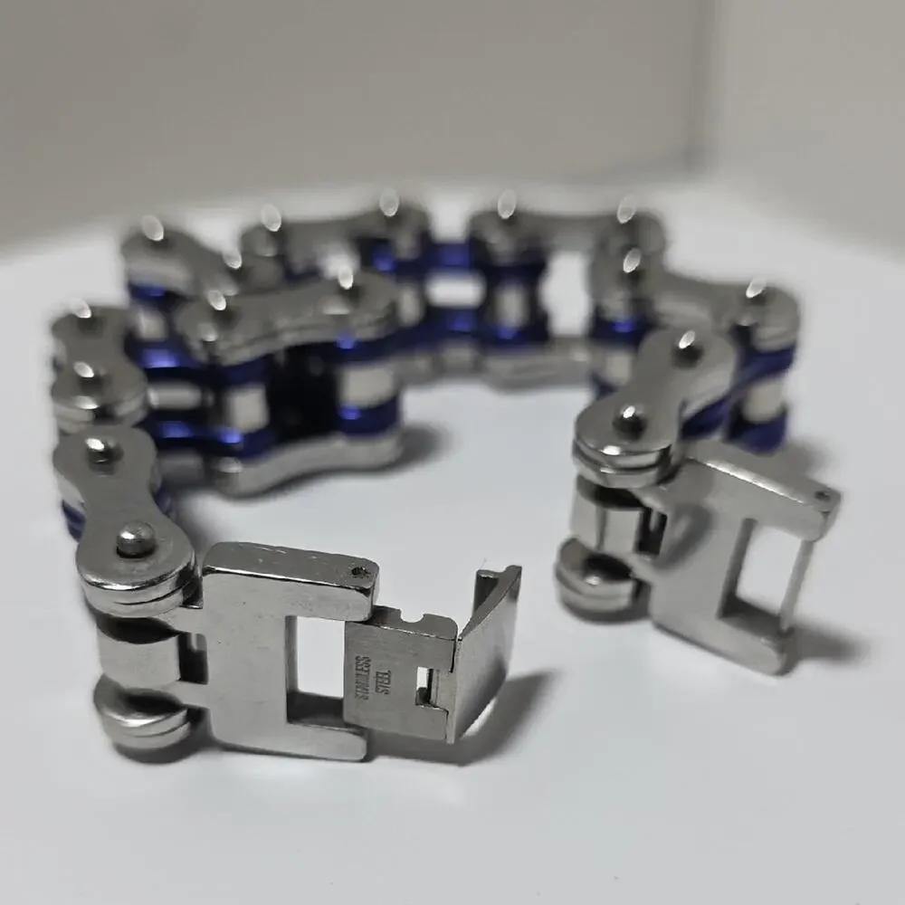 Stainless Steel Bike Chain Bracelet